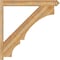 Ekena Millwork Balboa Rough Sawn Arts and Crafts Outlooker, Western Red Cedar, 6"W x 42"D x 42"H OUT06X42X42BOA03RWR - alternate 2